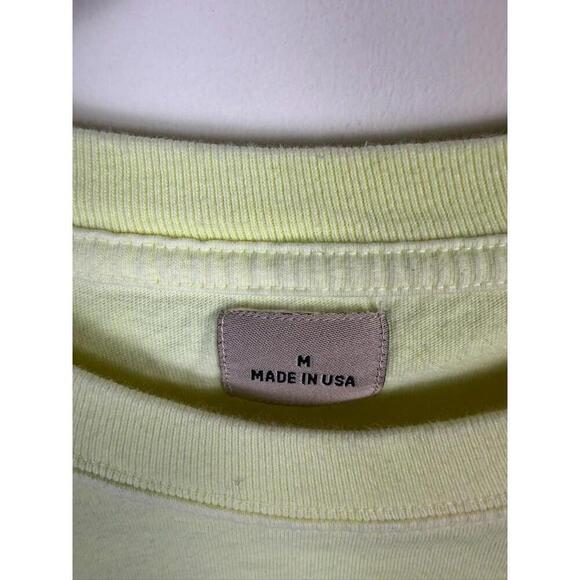 Adidas YEEZY Calabasas USA  Long Sleeve Tee Shirt Frozen Yellow Medium - Picture 3 of 8